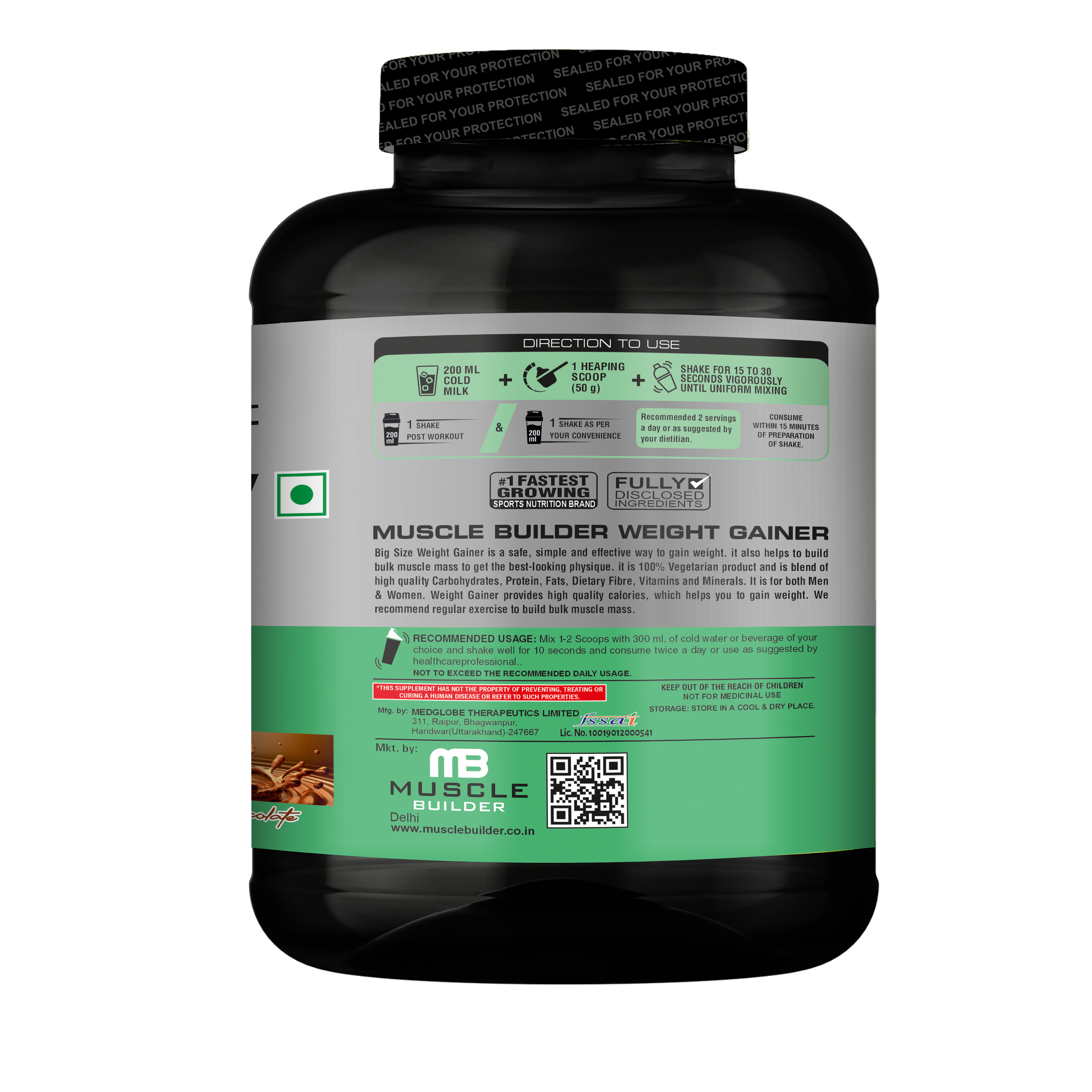 Muscle Builder Gainer Rich Chocolate - Image 2